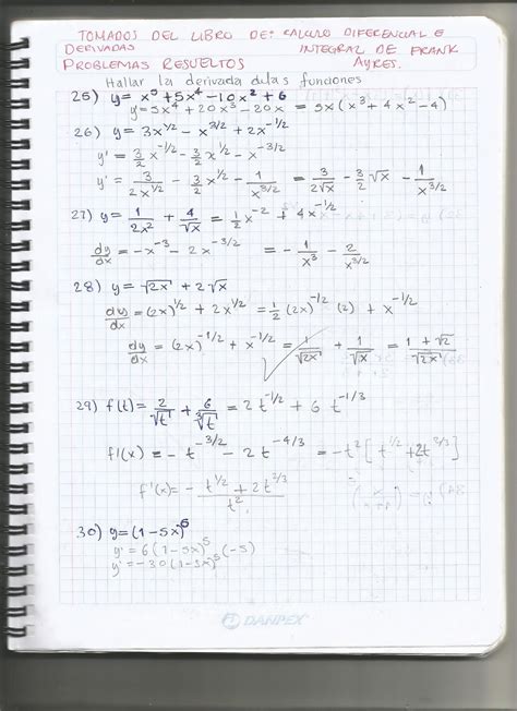 Derivadas - Ejercicios Resueltos - Derived Solved Exercises (Solved by Ivan Luis Jimenez)