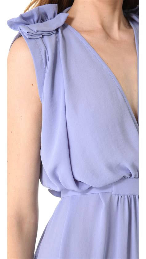 See By Chloé Shoulder Detail Dress In Purple Lyst