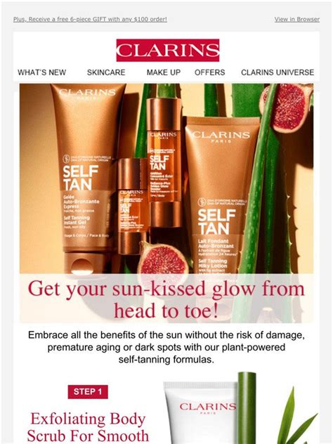 Clarins Ca Get Your Sun Kissed Glow Before The Sun Comes Out Milled