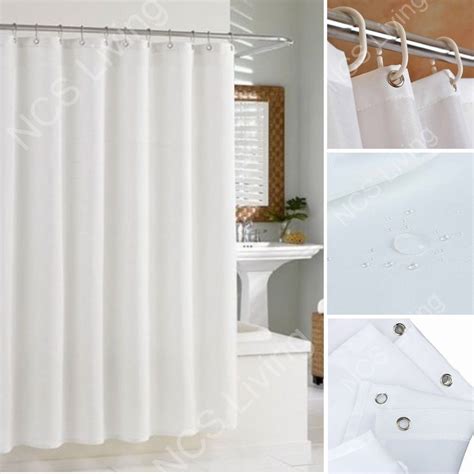 Kav Extra Wide Standard Drop Waterproof Fabric Shower Bathroom Curtain