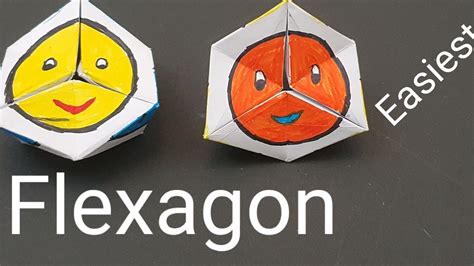 Origami Moving Flexagon Easy How To Make Flextangles Easy Paper