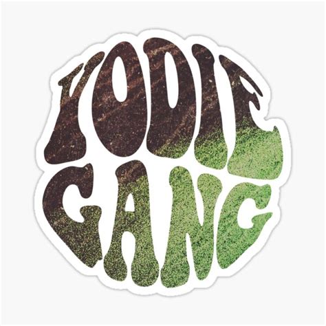 Yodie Gang Text V2 Sticker For Sale By Thesouthwind Redbubble