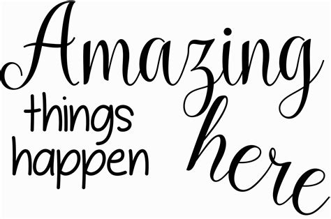Amazing Things Happen Here Inspirational Wall Decal Teacher Etsy