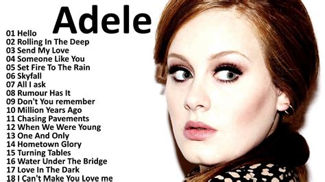 Adele All Songs 2017 Adele Greatest Hits Playlist Music In The
