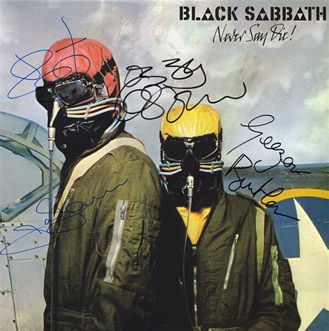 Black Sabbath Band Signed Never Say Die Album Signed