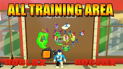 Roblox Anime Fighting Simulator All Training Area In The Game