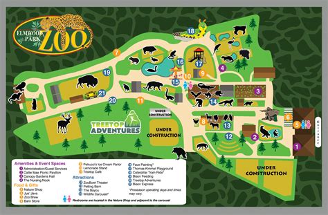 Zoo Map • Elmwood Park Zoo Elmwood Park Zoo Zoo Map Elmwood Park