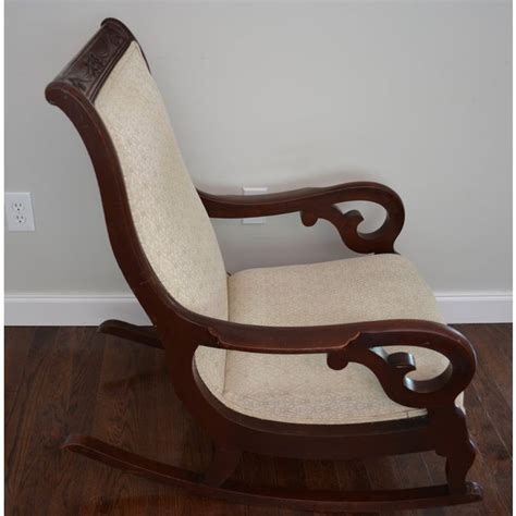 Antique Victorian Mahogany Rocking Chair Chairish