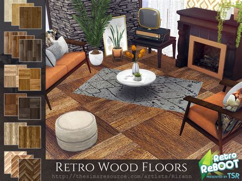 Retro Wood Floors By Rirann From Tsr • Sims 4 Downloads