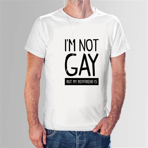 newest man tshirt i m not gay slogan t shirt summer short sleeve o neck t shirt for men