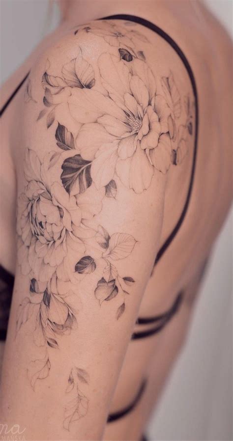 Feminine Shoulder Tattoos Feminine Tattoo Sleeves Floral Tattoo Sleeve Feminine Tattoos Cap