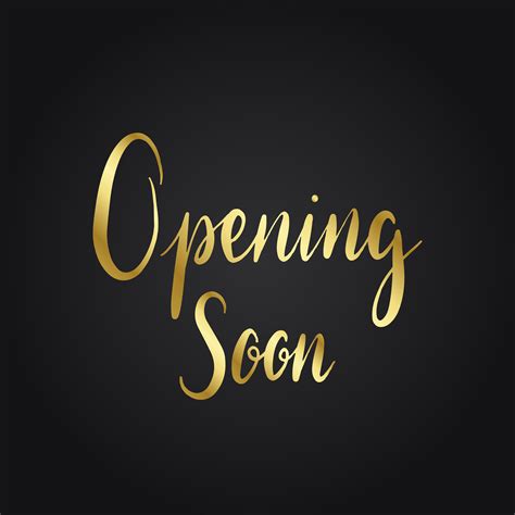 Opening Soon Typography Style Vector Download Free Vectors Clipart