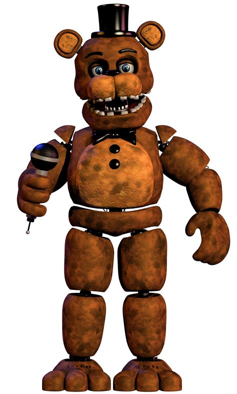 Fnafc4d Unwithered Freddy Render V2 By Therayan2802 On Deviantart In