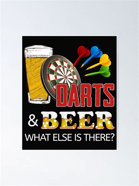 Funny Dart Poster By Bendthetrend Redbubble