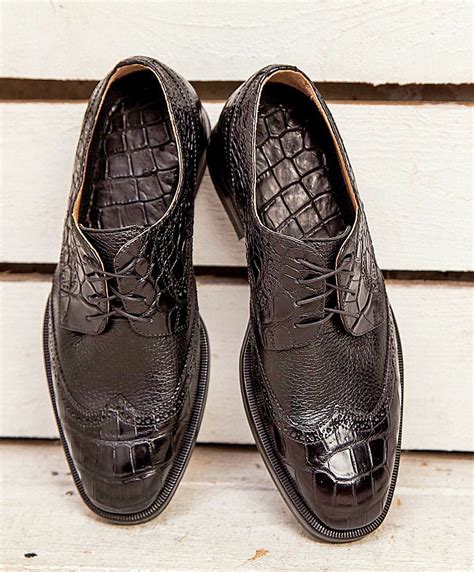 Classic Alligator Wingtip Oxford Business Dress Shoes For Men Dress