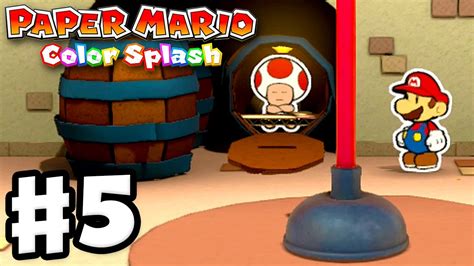 Paper Mario Color Splash Gameplay Walkthrough Part 5 The Wringer