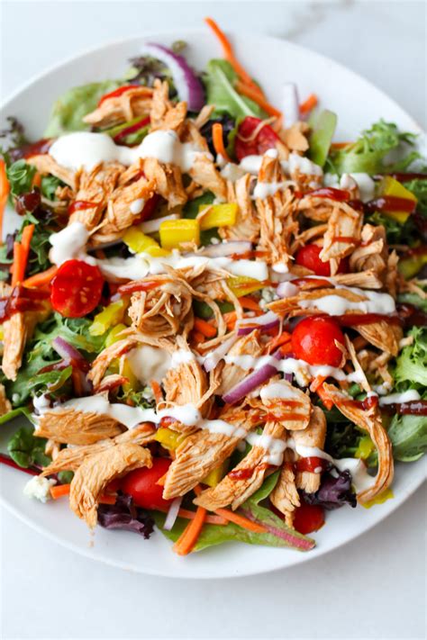 The instant pot makes it easy— cooked in only 8 minutes, you get a big pot of zesty pulled chicken fast! Instant Pot BBQ Chicken Salad-2