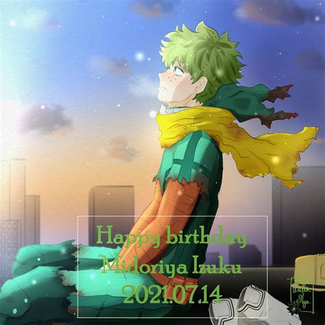 Boku No Hero Academia Celebra El Cumpleaños De Izuku Midoriya Animecl