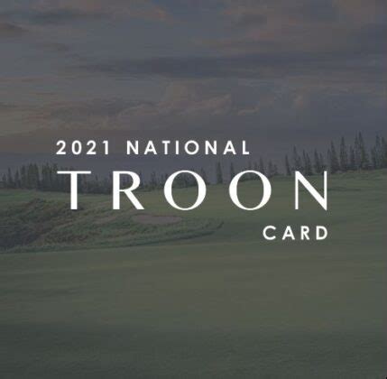 Maybe you would like to learn more about one of these? TROON GOLF EXPANDS TROON CARD PROGRAM FOR 2021 | New England dot Golf