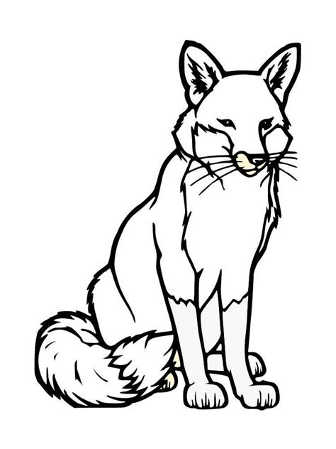 Fox Coloring Pages Download And Print Fox Coloring Pages