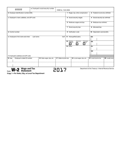Pdf Fillable Form W 2 Printable Forms Free Online