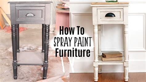 Spray Painting Furniture Furniture Makeover Ashleigh Lauren Spray