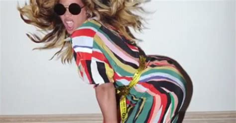 Latest Updates Beyonce Twerks Up A Storm In A Patterned Mini Dress