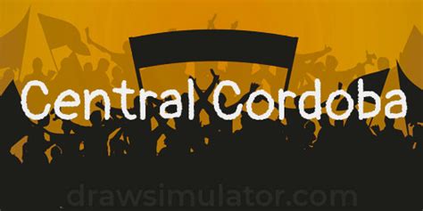 Se postergó porque la cancha de español no tenía. Central Cordoba Draw Images - Draw Simulator