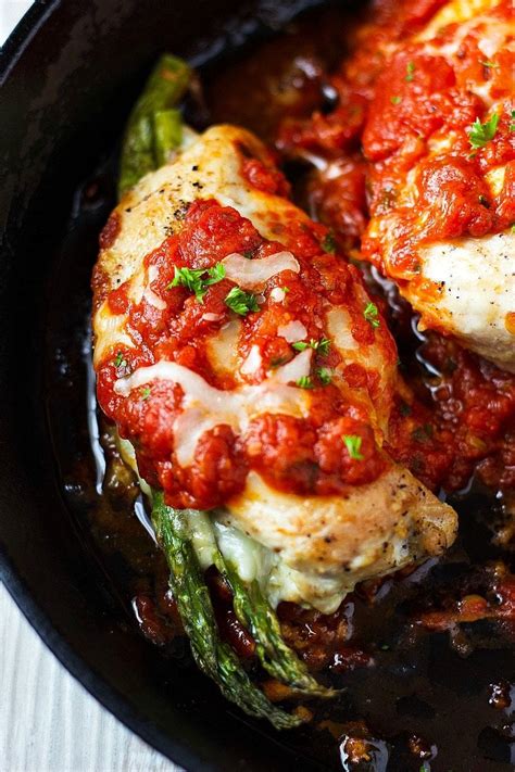 Y'all, chicken is yummy all by itself, but try stuffing it with prosciutto, spinach, and mozzarella. Low Carb, gluten-free and keto Baked Parmesan Chicken ...