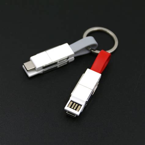 2019 New Product 4 In 1 Keychain Usb Cable Charging For Type Cmicro