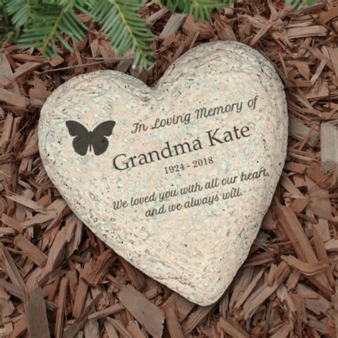 Personalized Butterfly Memorial Garden Stone For Grandma The