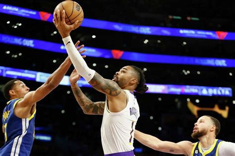 an afterthought with warriors d angelo russell thriving with lakers