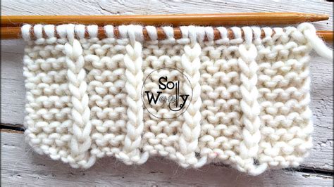 Easy Two Row Repeat Knit Stitch For Scarves And Blankets English