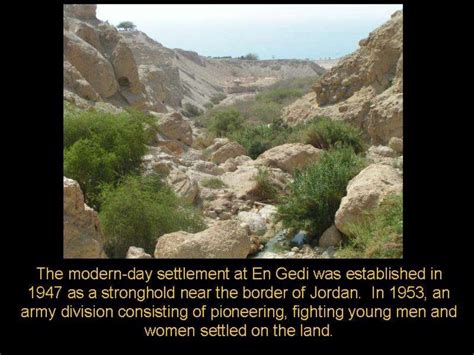 En Gedi Israel Bible Scholars Historical And Archaeological Trav