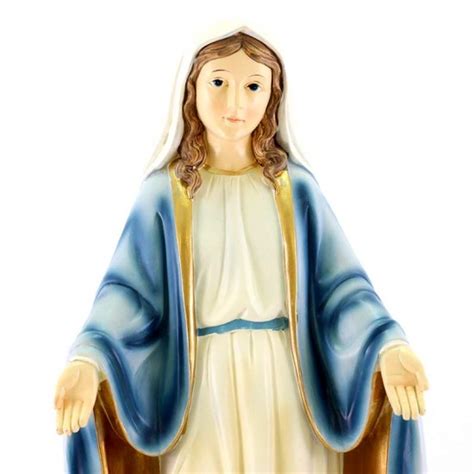 Estatua Virgen Milagrosa Resina Pintada 40 Cm 154001064