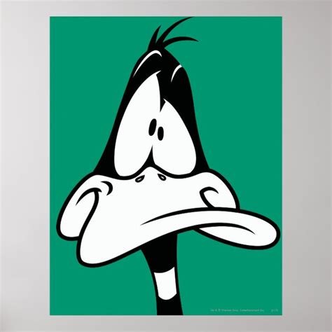 Confused Daffy Duck Face Poster