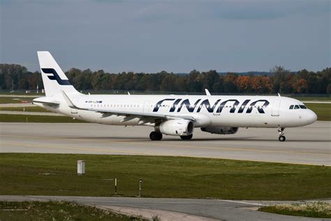 Munich Germany 2017 Finnair Passenger Plane At Airport Schedule