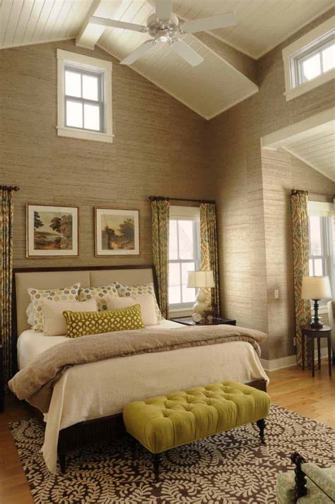 Use color to accentuate vaulted ceiling height and bring drama to the space. 33 Stunning master bedroom retreats with vaulted ceilings