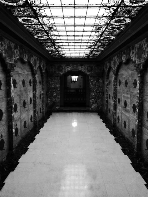 Inside the Mausoleum at Forest Lawn Cemetery, Long Beach. Mausoleum