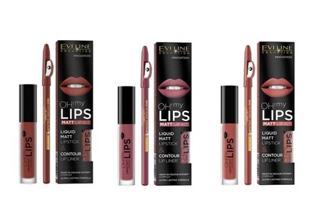 TylkoStyl Pl Eveline Cosmetics Oh My Lips Matt Lip Kit