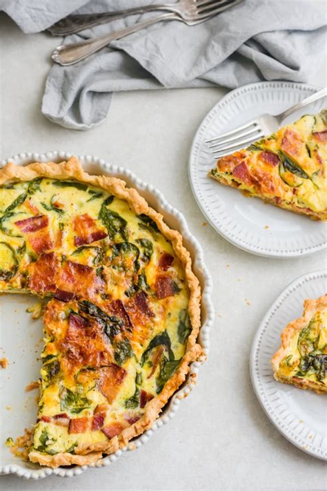 Perfect Breakfast Quiche Blue Bowl