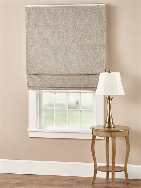 Touch Of Linen Cordless Roman Shade In 2022 Roman Shades Living Room