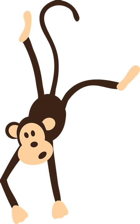 Gambar Monyet Kartun Png Clip Art Monkey Primate Cartoon Animal