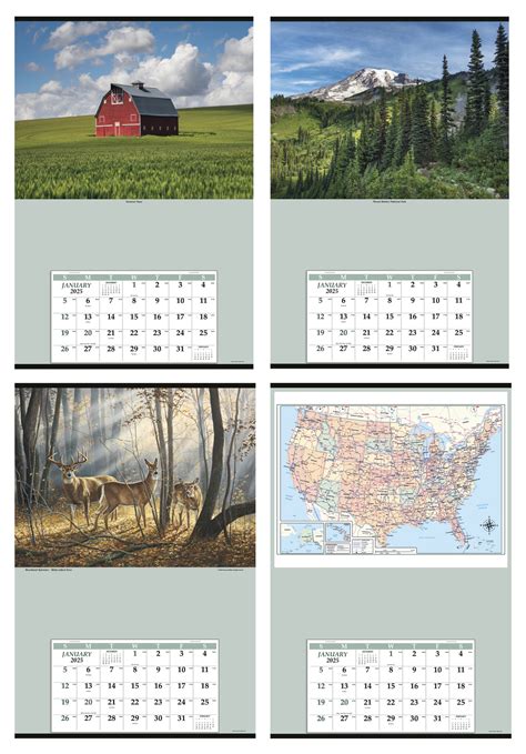 Jumbo Hanger Calendar With 12 Month Grid