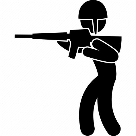 Army Firing Gun Military Shoot Shooting Soldier Icon Download