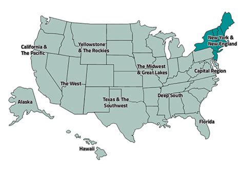 Map Region New York New England 