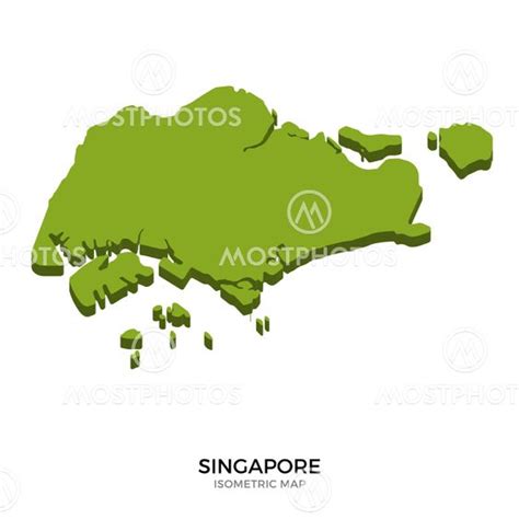 Isometric Map Of Singapore By User50015 Mostphotos