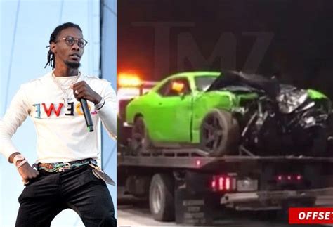 American Rapper Offset Hospitalized For Injuries After Wrecking His Car In An Auto Accident In