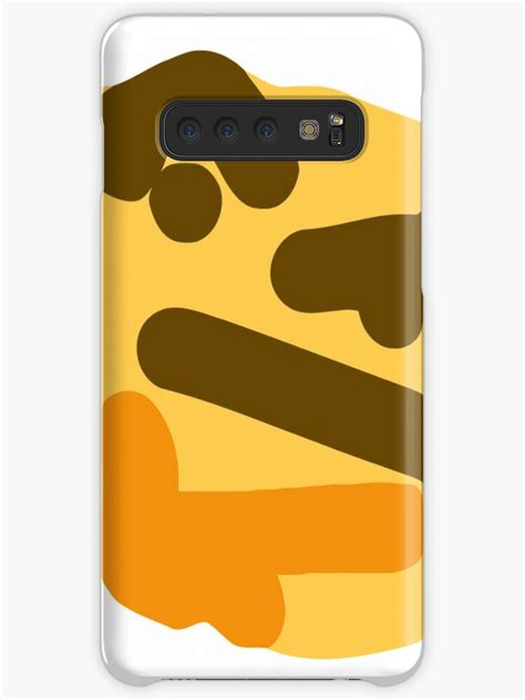 Heavily Distorted Thinking Emoji Cases And Skins For Samsung Galaxy By