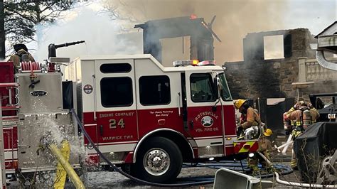 2 Alarm Fire Destroys Home In Warwick Township Youtube